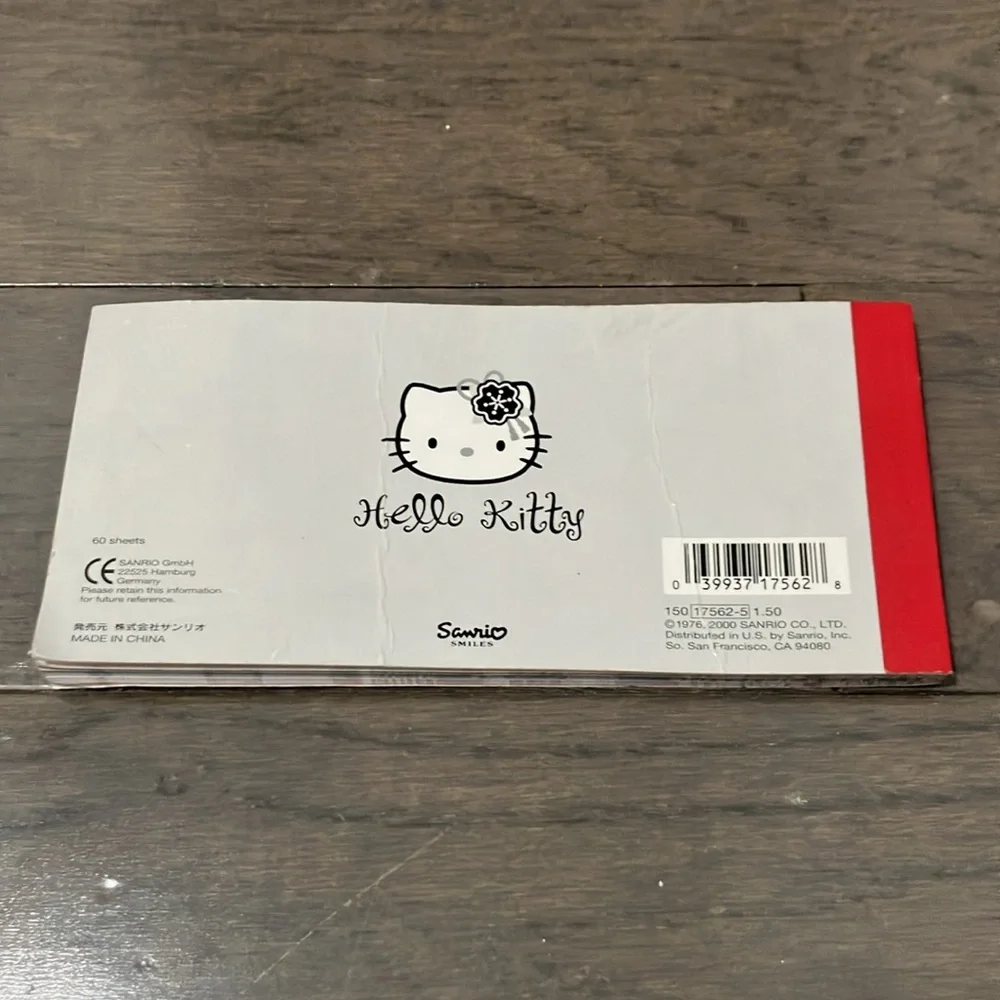 Y2K Vintage 2000 Hello Kitty Unused Notebook